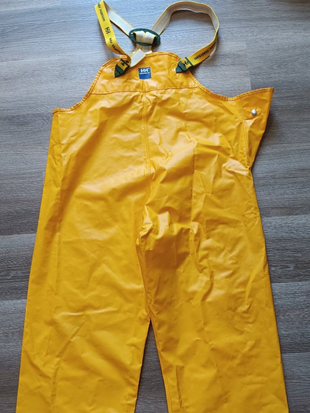 Helly Hansen Men's Highliner Bib Pant Adjustable Elastic Suspenders Yellow Sz M